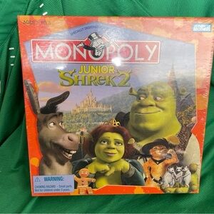 Monopoly Jr Shrek 2 Movie Cartoon Parker Brothers 2004 New - Sealed Box